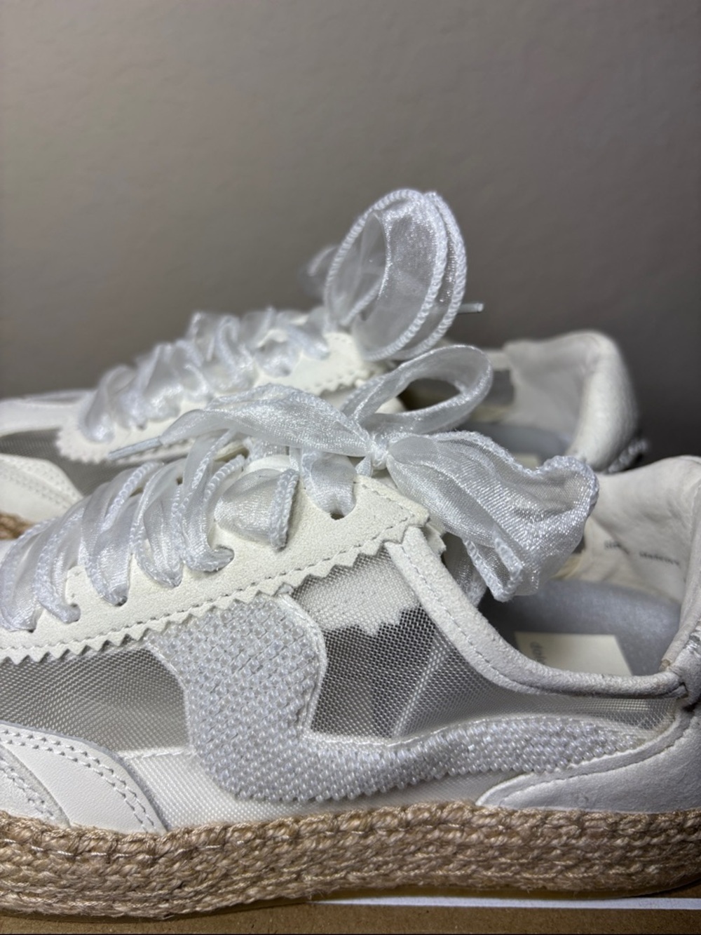 Dolce Vita Notice Espadrille Bead Mesh
Sneakers - White/Ivory - NIB Size 6.5 - Picture 5 of 9
